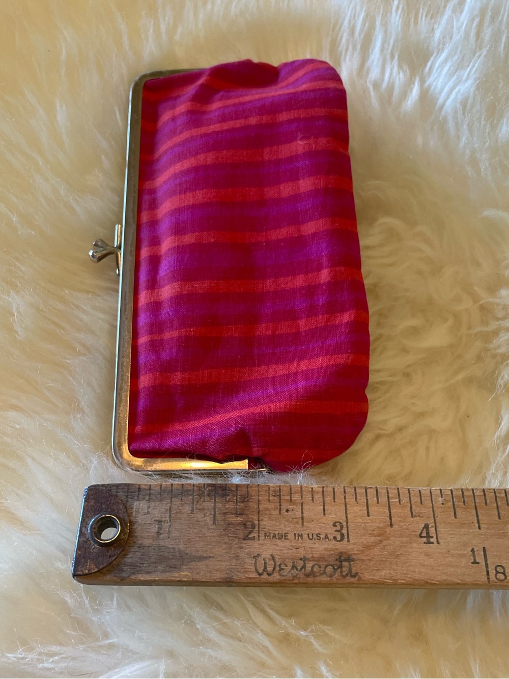 Vintage Marimekko kiss-lock pouch ~ Piccolo stripe - Picture 8 of 8
